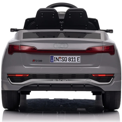 Carro Elétrico para Criança AUDI SQ8 12V Cinza c/ RODAS DE BORRACHA & ASSENTO EM PELE