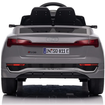 Carro Elétrico para Criança AUDI SQ8 12V Cinza c/ RODAS DE BORRACHA & ASSENTO EM PELE