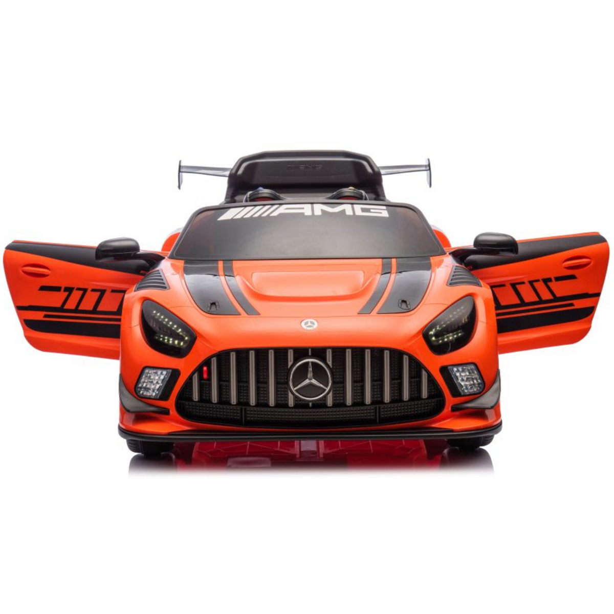 Mercedes GT3 Deluxe 12V Laranja – carro elétrico para criança (vista 6)