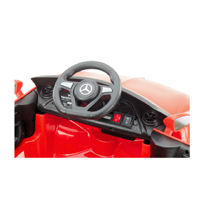 Carro Elétrico para criança MERCEDES CLS 350 12v Vermelho c/ RODAS DE BORRACHA & ASSENTO EM PELE
