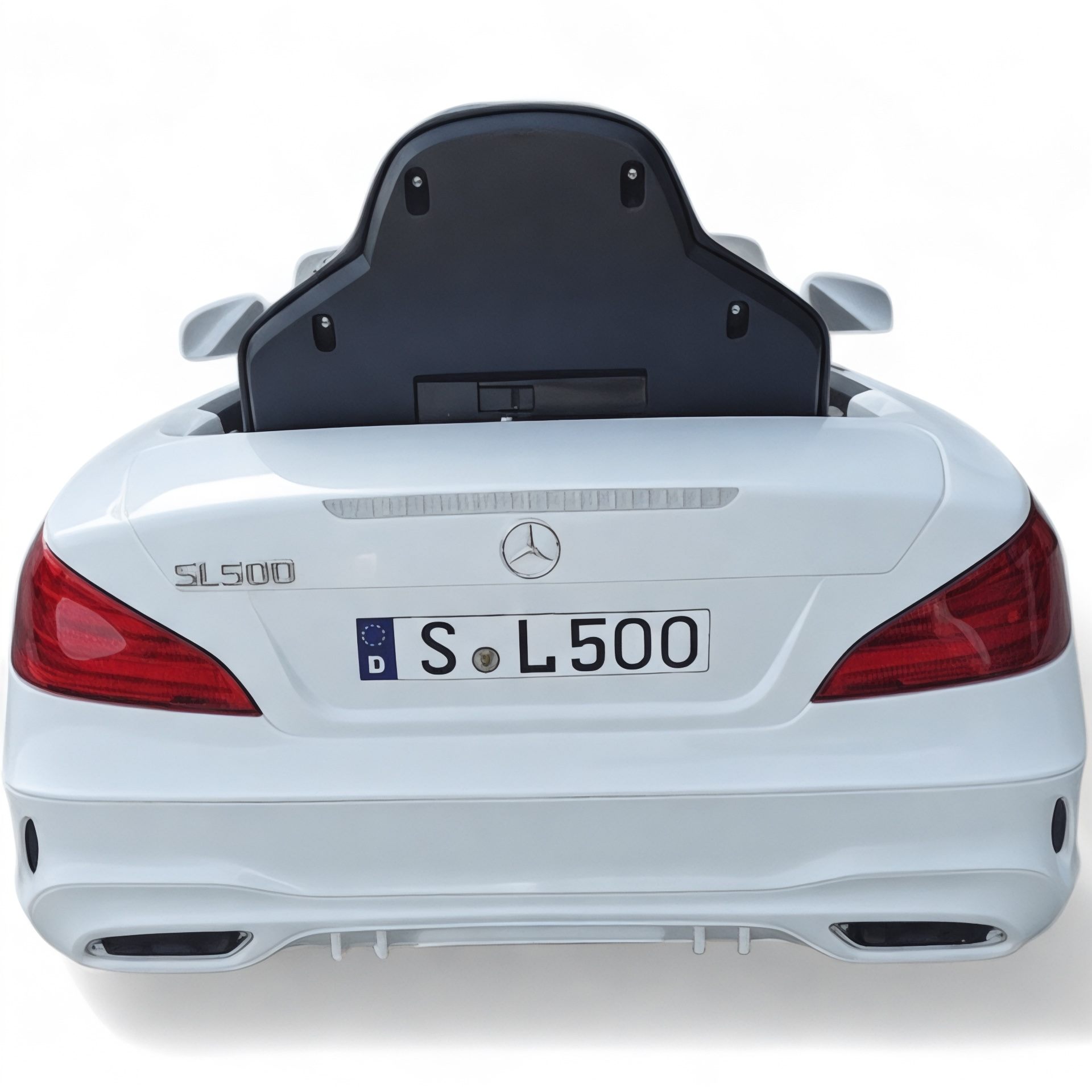Carro Elétrico para Criança MERCEDES SL500 12V Branco c/ RODAS DE BORRACHA & ASSENTO EM PELE