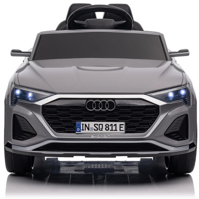 Carro Elétrico para Criança AUDI SQ8 12V Cinza c/ RODAS DE BORRACHA & ASSENTO EM PELE