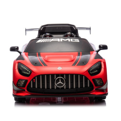 Carro Elétrico para Criança MERCEDES GT3 Deluxe 12v BATERIA DE LITIO Vermelho c/ RODAS DE BORRACHA & ASSENTO EM PELE