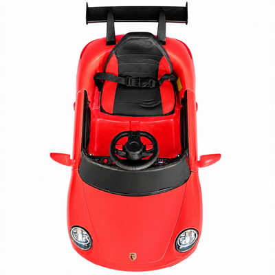 Carro Elétrico para Criança 911 Style Vermelho 12v c/ RODAS DE BORRACHA & ASSENTO EM PELE