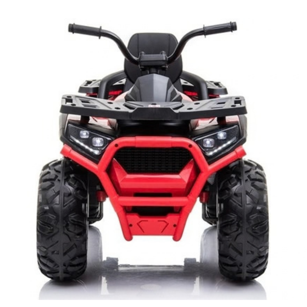 Mota Elétrica para Criança QUAD DESERT 12V Vermelha c/ RODAS DE BORRACHA & ASSENTO EM PELE