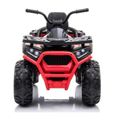 Mota Elétrica para Criança QUAD DESERT 12V Vermelha c/ RODAS DE BORRACHA & ASSENTO EM PELE