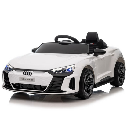 Carro Elétrico para Criança AUDI E-TRON GT 12v Branco c/ RODAS DE BORRACHA & ASSENTO EM PELE