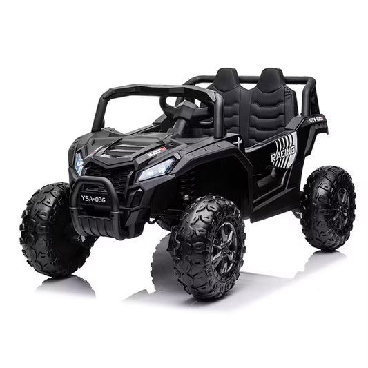 Carro Elétrico para Criança BEACH BUGGY 4x4 12v Preto c/ RODAS DE BORRACHA & ASSENTO EM PELE