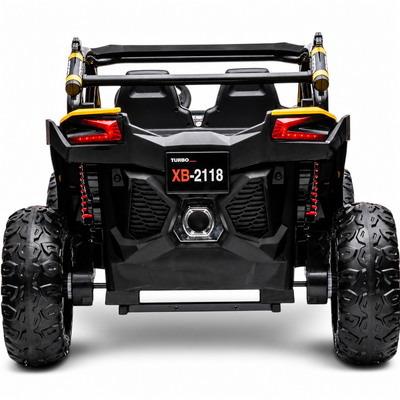 Carro Elétrico para Criança BUGGY EXTREME 24v Dourado c/ RODAS DE BORRACHA & ASSENTO EM PELE