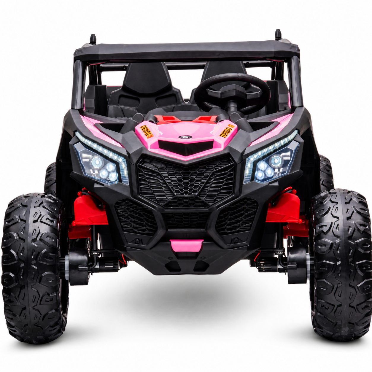 Carro Elétrico para Criança BUGGY EXTREME 24v Rosa c/ RODAS DE BORRACHA & ASSENTO EM PELE