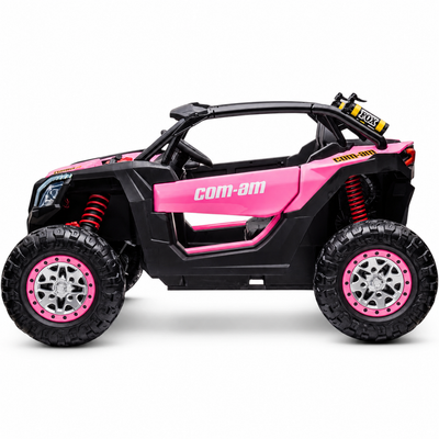 Carro Elétrico para Criança BUGGY EXTREME 24v Rosa c/ RODAS DE BORRACHA & ASSENTO EM PELE