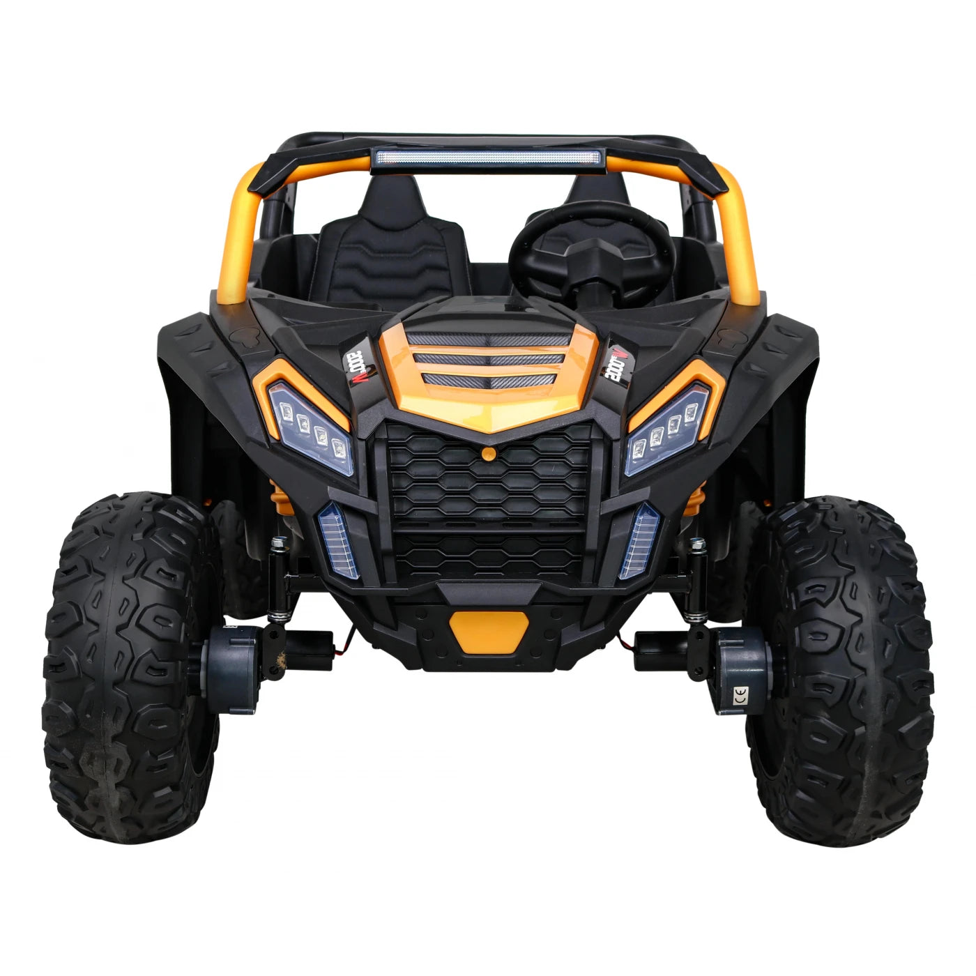 Carro Elétrico para Criança BUGGY ATV RACING 24v Gold c/ RODAS DE BORRACHA & ASSENTO EM PELE