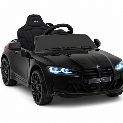 Carro Elétrico para Criança BMW M4 12v Preto BATERIA DE LITIO c/ RODAS DE BORRACHA & ASSENTO EM PELE