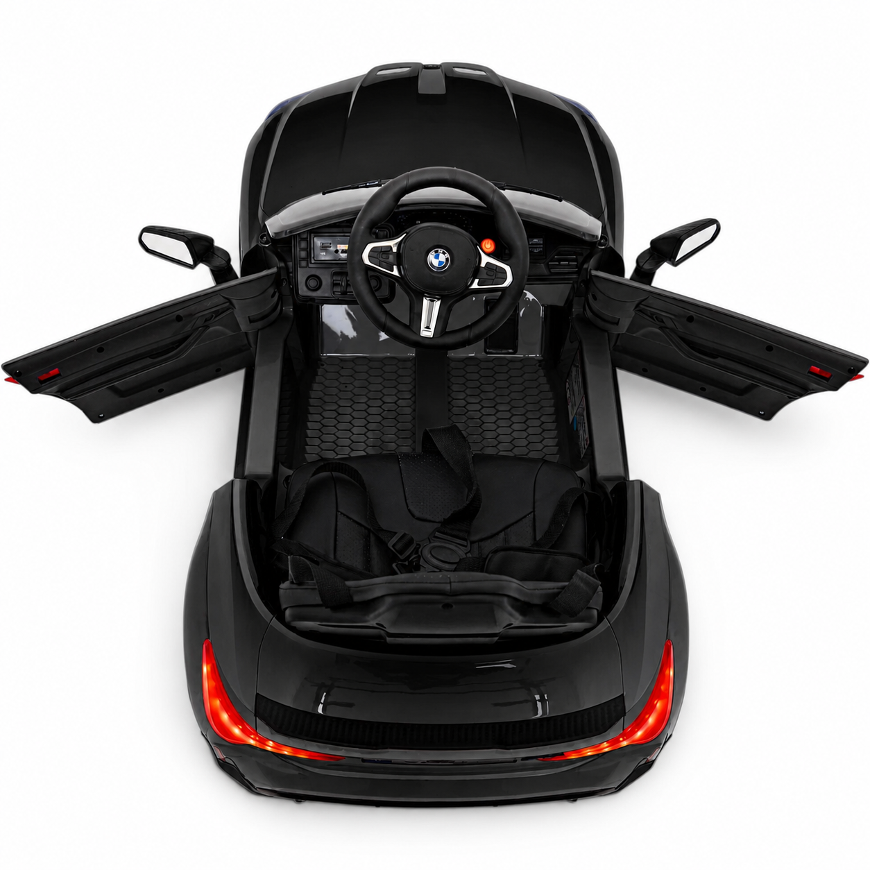 Carro Elétrico para Criança BMW M4 12v Preto BATERIA DE LITIO c/ RODAS DE BORRACHA & ASSENTO EM PELE
