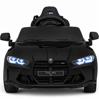 Carro Elétrico para Criança BMW M4 12v Preto BATERIA DE LITIO c/ RODAS DE BORRACHA & ASSENTO EM PELE