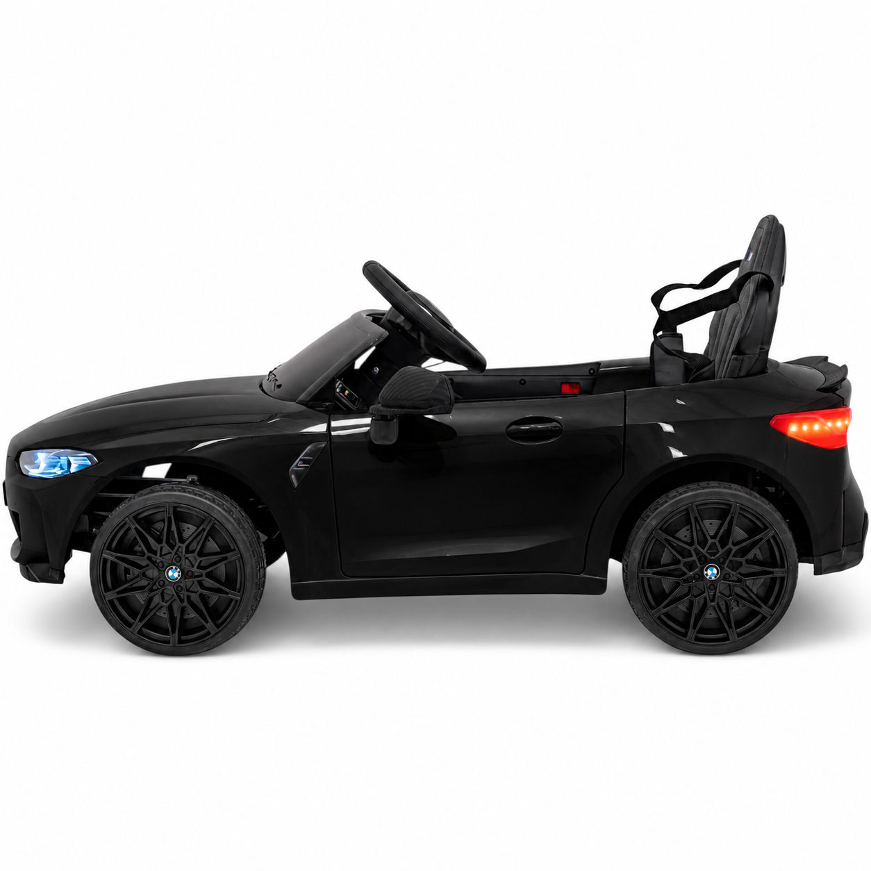 Carro Elétrico para Criança BMW M4 12v Preto BATERIA DE LITIO c/ RODAS DE BORRACHA & ASSENTO EM PELE