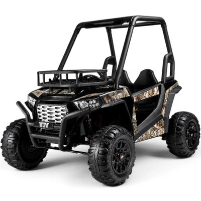 Carro Elétrico para Criança BUGGY SUPER MONSTER 24v Preto c/ RODAS DE BORRACHA & ASSENTO EM PELE