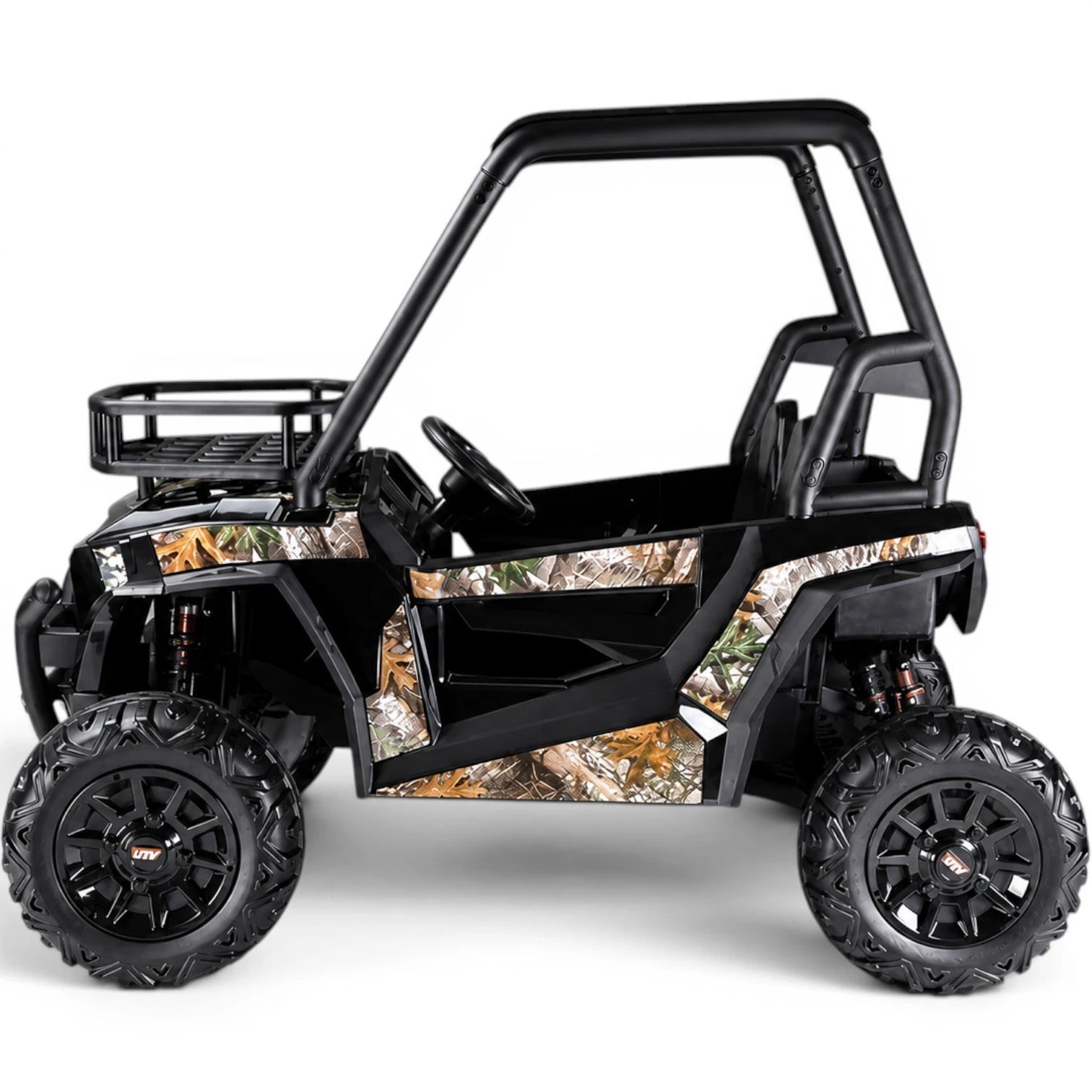 Carro Elétrico para Criança BUGGY SUPER MONSTER 24v Preto c/ RODAS DE BORRACHA & ASSENTO EM PELE