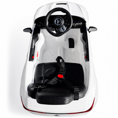 Carro Elétrico para Criança Mercedes CLE53 Branco 12v c/ RODAS DE BORRACHA & ASSENTO EM PELE