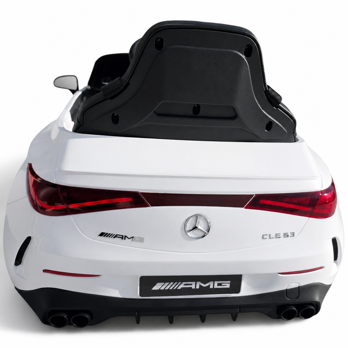 Carro Elétrico para Criança Mercedes CLE53 Branco 12v c/ RODAS DE BORRACHA & ASSENTO EM PELE