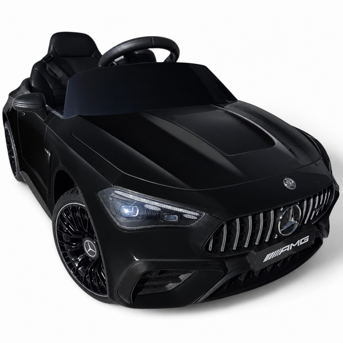 Carro Elétrico para Criança Mercedes CLE53 Preto 12v c/ RODAS DE BORRACHA & ASSENTO EM PELE