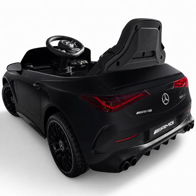 Carro Elétrico para Criança Mercedes CLE53 Preto 12v c/ RODAS DE BORRACHA & ASSENTO EM PELE