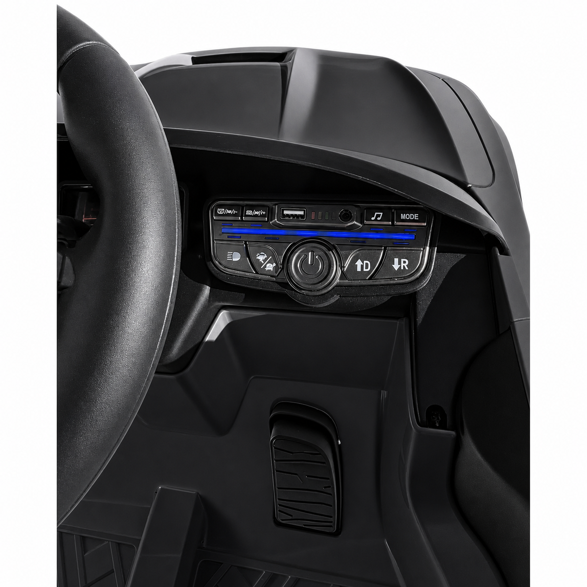 Carro Elétrico para Criança Mercedes CLE53 Preto 12v c/ RODAS DE BORRACHA & ASSENTO EM PELE