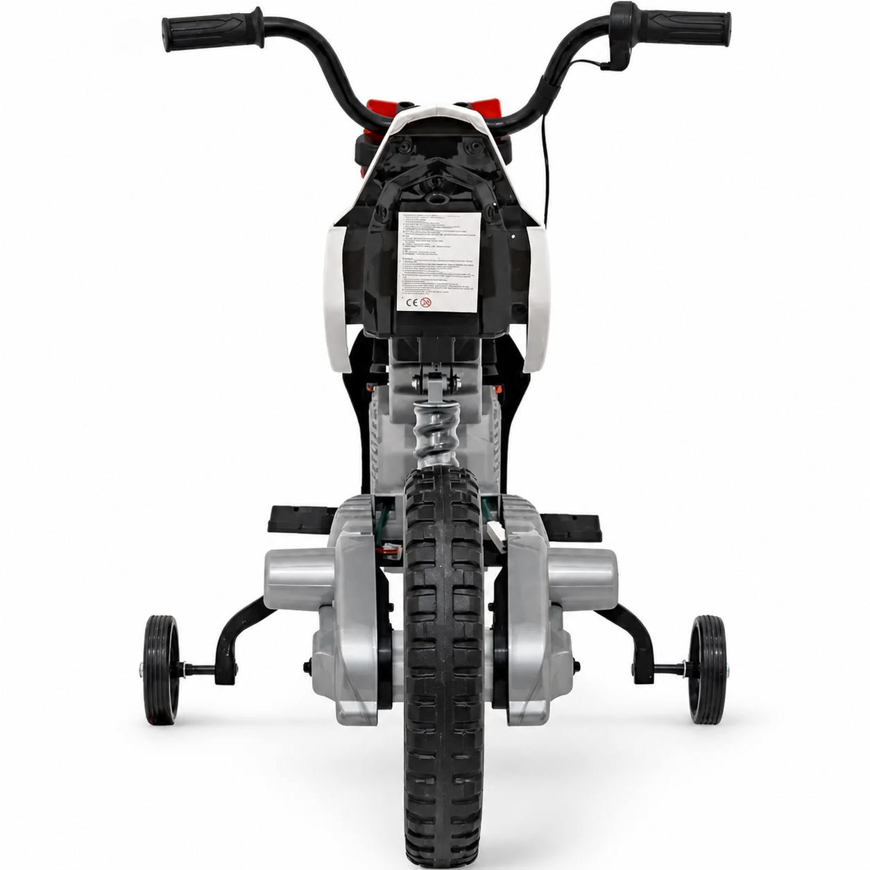 Mota Elétrica para Criança estilo CROSS 12v Laranja c/ RODAS DE BORRACHA & ASSENTO EM PELE