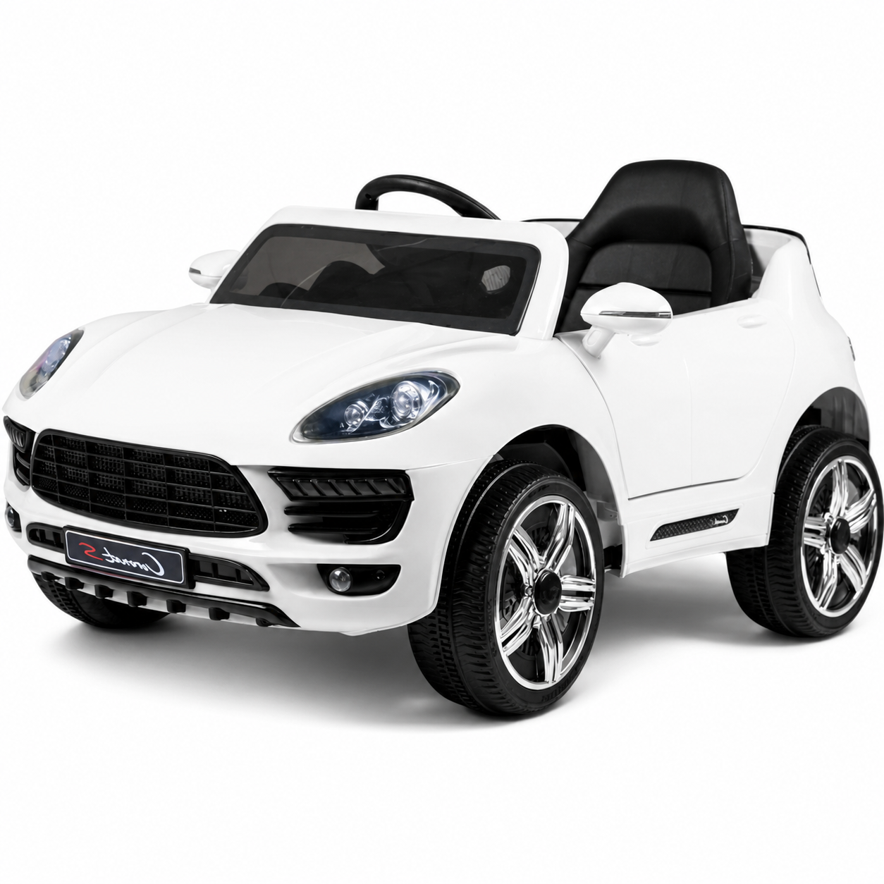 Carro Elétrico para Criança CORONET-S 12v Branco c/ RODAS DE BORRACHA