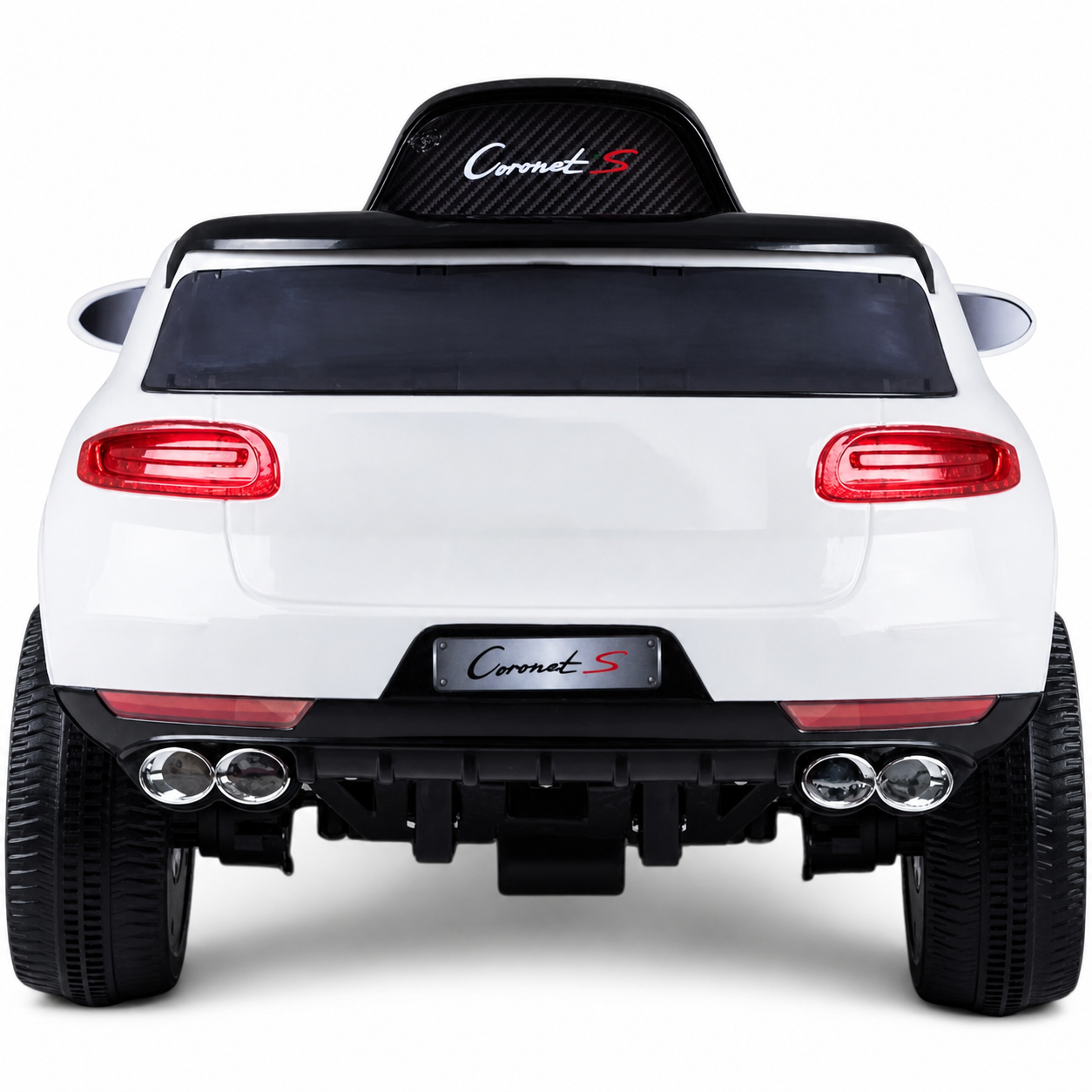 Carro Elétrico para Criança CORONET-S 12v Branco c/ RODAS DE BORRACHA
