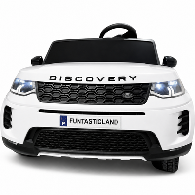 Carro Elétrico para Criança DISCOVERY XL 24v 2x200w Branco c/ RODAS DE BORRACHA & ASSENTO EM PELE