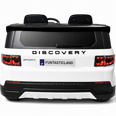 Carro Elétrico para Criança DISCOVERY XL 24v 2x200w Branco c/ RODAS DE BORRACHA & ASSENTO EM PELE