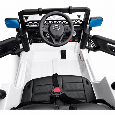 Carro Elétrico para Criança TOYOTA FJ CRUISER 12v BATERIA DE LITIO 4X4 Branco c/ RODAS DE BORRACHA & ASSENTO EM PELE