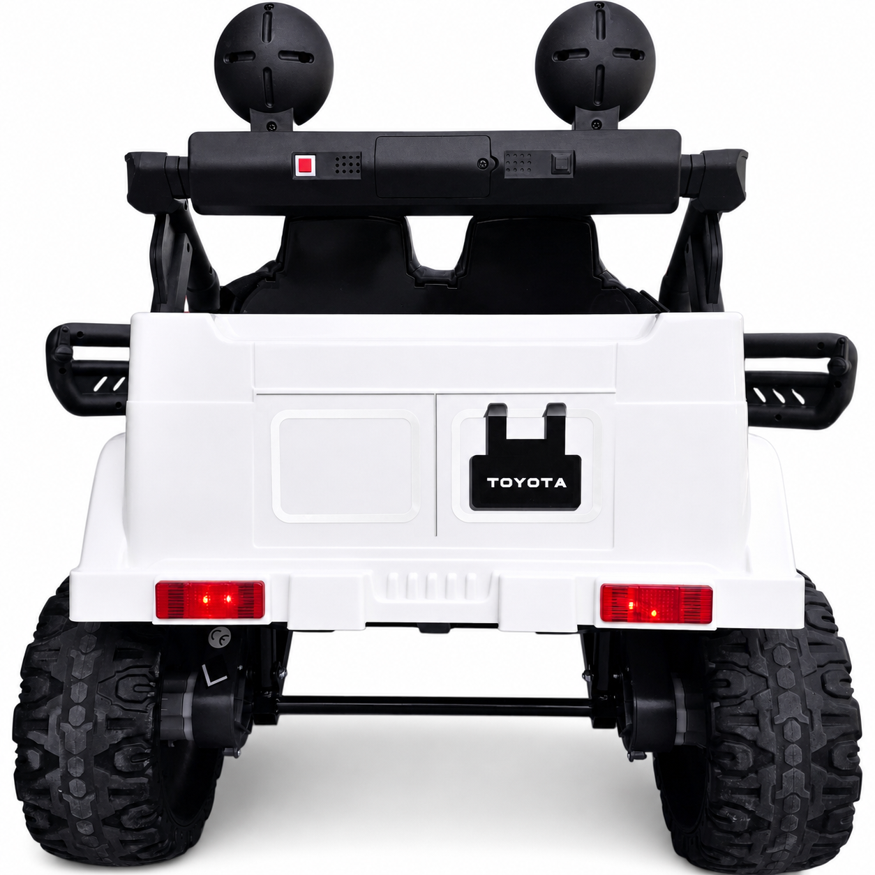 Carro Elétrico para Criança TOYOTA FJ CRUISER 12v BATERIA DE LITIO 4X4 Branco c/ RODAS DE BORRACHA & ASSENTO EM PELE