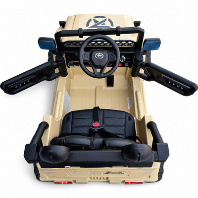 Carro Elétrico para Criança TOYOTA FJ CRUISER 12v BATERIA DE LITIO 4X4 Camel c/ RODAS DE BORRACHA & ASSENTO EM PELE