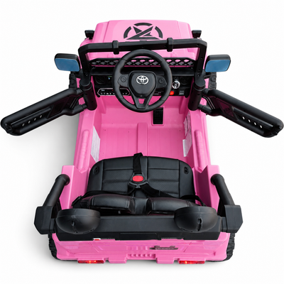 Carro Elétrico para Criança TOYOTA FJ CRUISER 12v BATERIA DE LITIO 4X4 Rosa c/ RODAS DE BORRACHA & ASSENTO EM PELE