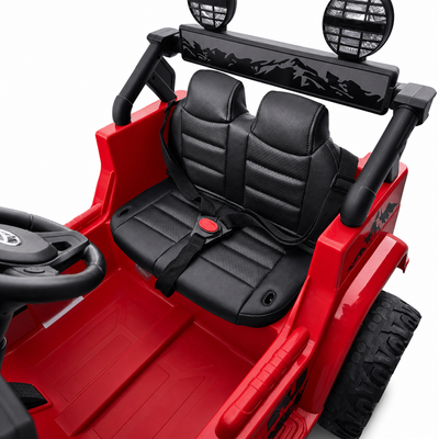 Carro Elétrico para Criança TOYOTA FJ CRUISER 12v BATERIA DE LITIO 4X4 Vermelho c/ RODAS DE BORRACHA & ASSENTO EM PELE