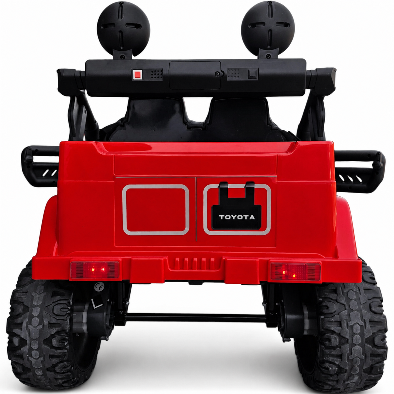 Carro Elétrico para Criança TOYOTA FJ CRUISER 12v BATERIA DE LITIO 4X4 Vermelho c/ RODAS DE BORRACHA & ASSENTO EM PELE