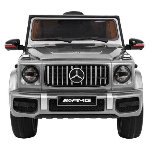 Carro Elétrico para Criança MERCEDES G63 12v Cinza c/ RODAS DE BORRACHA & ASSENTO EM PELE