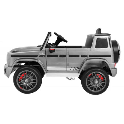 Carro Elétrico para Criança MERCEDES G63 12v Cinza c/ RODAS DE BORRACHA & ASSENTO EM PELE