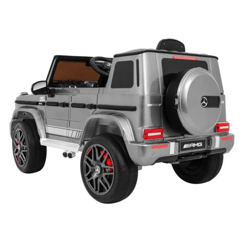 Carro Elétrico para Criança MERCEDES G63 12v Cinza c/ RODAS DE BORRACHA & ASSENTO EM PELE