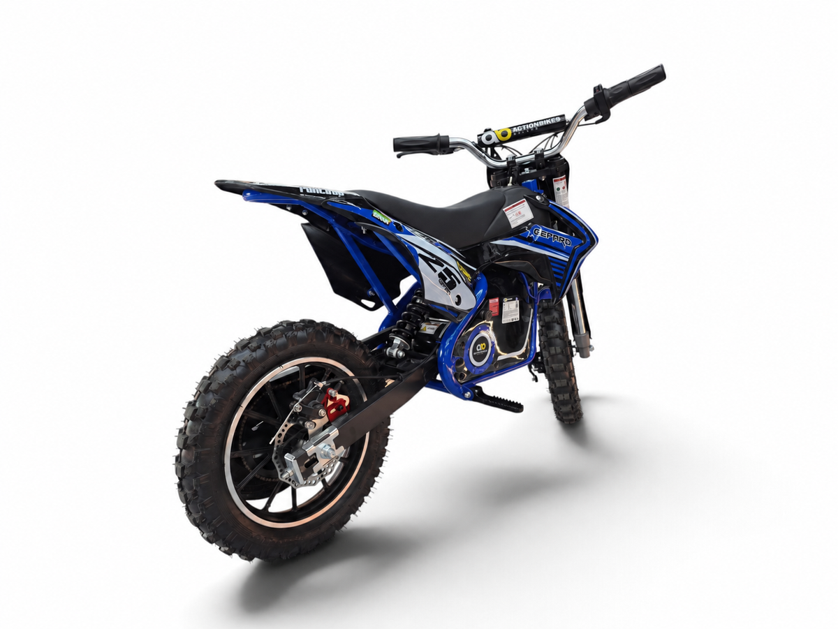 Mota de cross elétrica Gepard azul