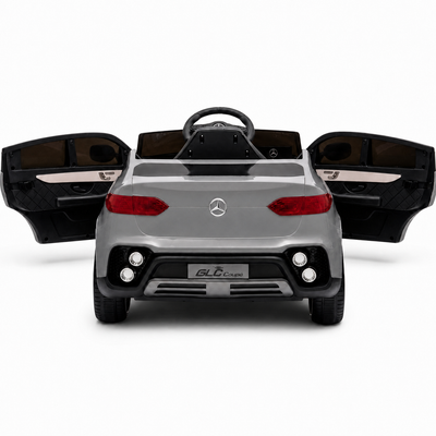 Carro Elétrico para Criança MERCEDES GLC coupê BATERIA DE LITIO 12v 4x4 Cinza c/ RODAS DE BORRACHA & ASSENTO EM PELE