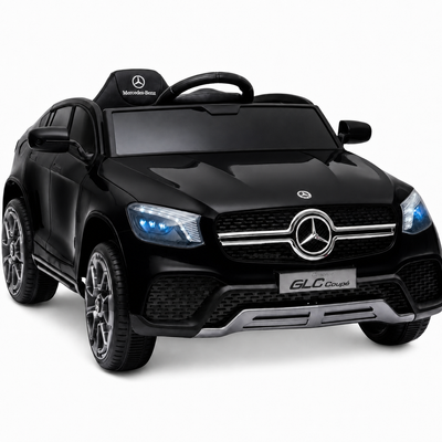 Carro Elétrico para Criança MERCEDES GLC coupê BATERIA DE LITIO 12v 4x4 Preto c/ RODAS DE BORRACHA & ASSENTO EM PELE