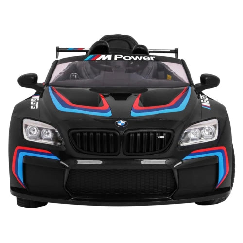 Carro Elétrico para Criança BMW M6 GT3 12v Preto c/ RODAS DE BORRACHA & ASSENTO EM PELE