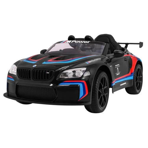 Carro Elétrico para Criança BMW M6 GT3 12v Preto c/ RODAS DE BORRACHA & ASSENTO EM PELE