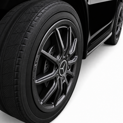 Carro Elétrico para Criança MERCEDES GTR MINI 12v BATERIA DE LITIO Preto c/ RODAS DE BORRACHA & ASSENTO EM PELE