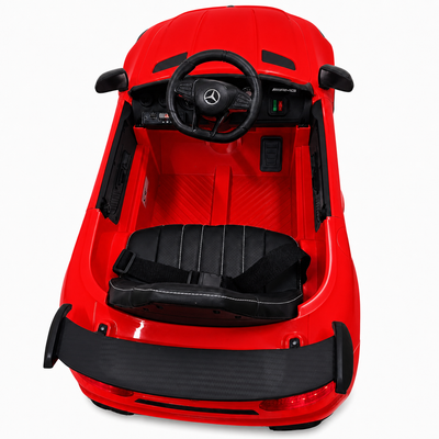 Carro Elétrico para Criança MERCEDES GTR MINI 12v BATERIA DE LITIO Vermelho c/ RODAS DE BORRACHA & ASSENTO EM PELE