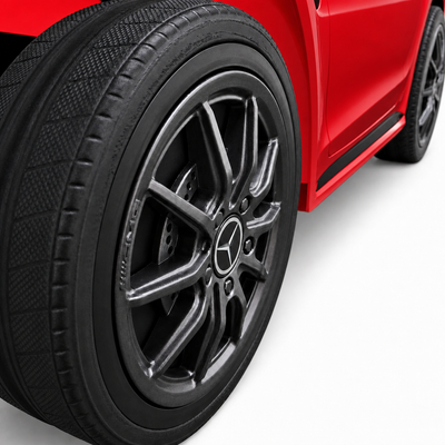 Carro Elétrico para Criança MERCEDES GTR MINI 12v BATERIA DE LITIO Vermelho c/ RODAS DE BORRACHA & ASSENTO EM PELE