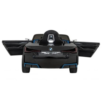 Carro Elétrico para Criança BMW I4 12v Preto c/ RODAS DE BORRACHA & ASSENTO EM PELE